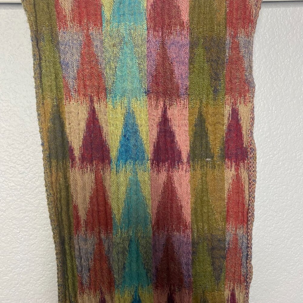 Asian Eye 100% Wool Scarf - Picture 2 of 4